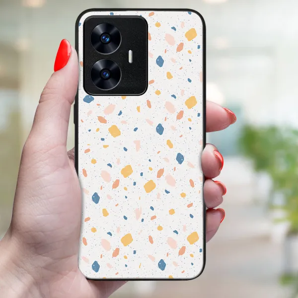 MY ART Ochranný kryt pre Realme C55 ORANGE TERRAZZO (165)