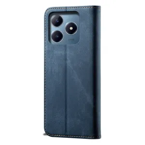 DENIM Peňaženkový kryt pre Realme C61 / Realme C63 modrý