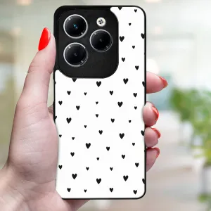 MY ART Ochranný kryt pre Infinix Hot 40 / Hot 40 Pro BLACK HEARTS (167)