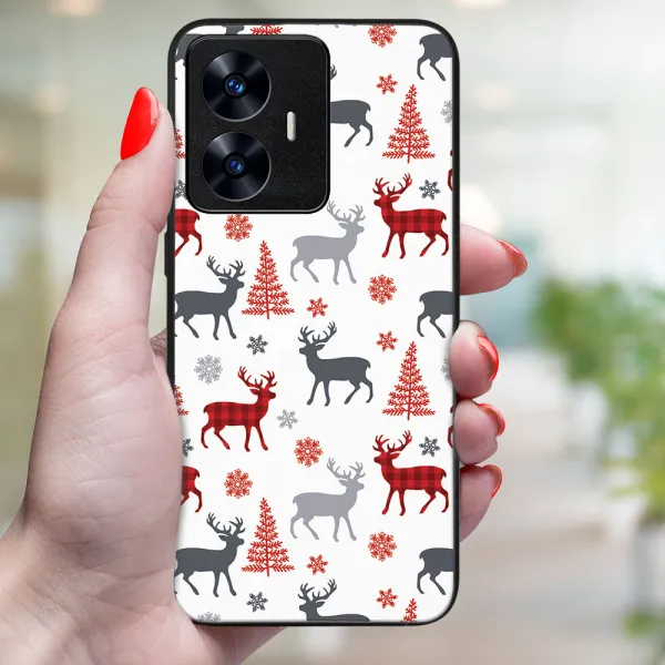 MY ART Kryt s vianočným dizajnom Realme C55 DEER (068)