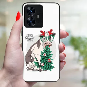 MY ART Kryt s vianočným dizajnom Realme C55 MERRY CHRISTMAS (074)