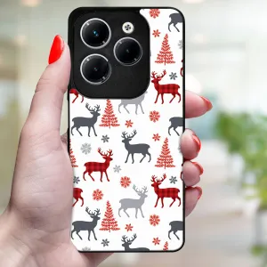 MY ART Kryt s vianočným dizajnom Infinix Hot 40 / Hot 40 Pro DEER (068)