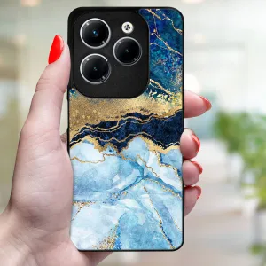 MY ART Ochranný kryt pre Infinix Hot 40 / Hot 40 Pro BLUE MARBLE (141)