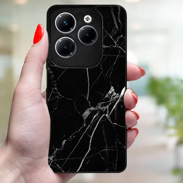 MY ART Ochranný kryt pre Infinix Hot 40 / Hot 40 Pro BLACK MARBLE (142)