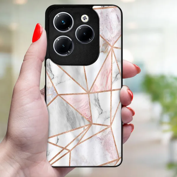 MY ART Ochranný kryt pre Infinix Hot 40 / Hot 40 Pro PINK MARBLE (143)