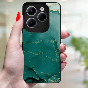 MY ART Ochranný kryt pre Infinix Hot 40 / Hot 40 Pro GREEN MARBLE (145)