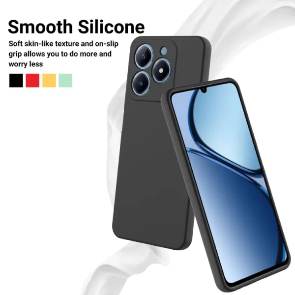 RUBBER Ochranný obal pre Realme C63 čierny