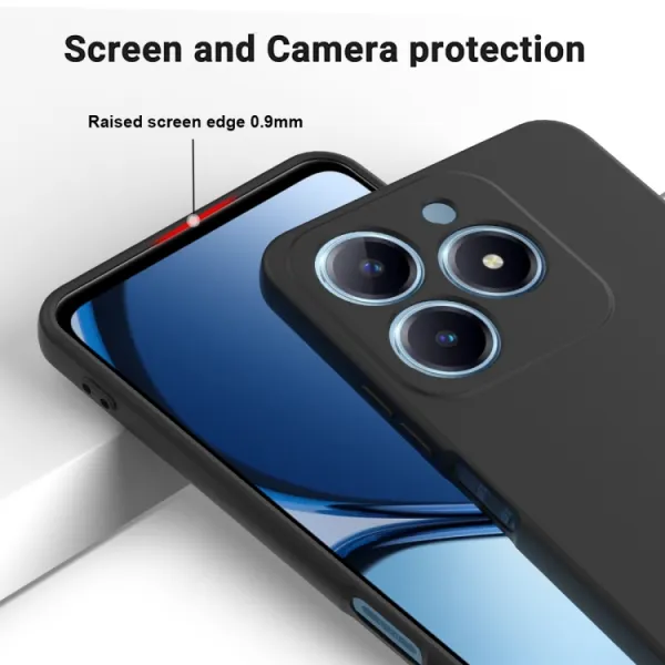 RUBBER Ochranný obal pre Realme C63 čierny