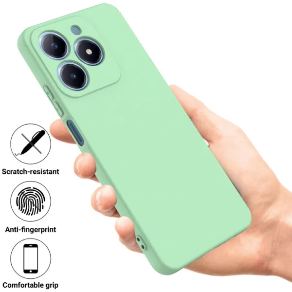 RUBBER Ochranný obal pre Realme C63 zelený