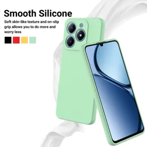 RUBBER Ochranný obal pre Realme C63 zelený