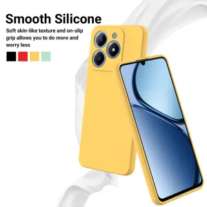RUBBER Ochranný obal pre Realme C63 žltý