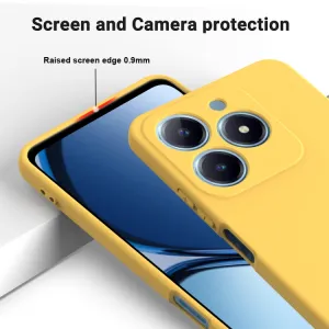 RUBBER Ochranný obal pre Realme C63 žltý