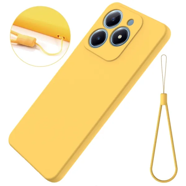 RUBBER Ochranný obal pre Realme C63 žltý