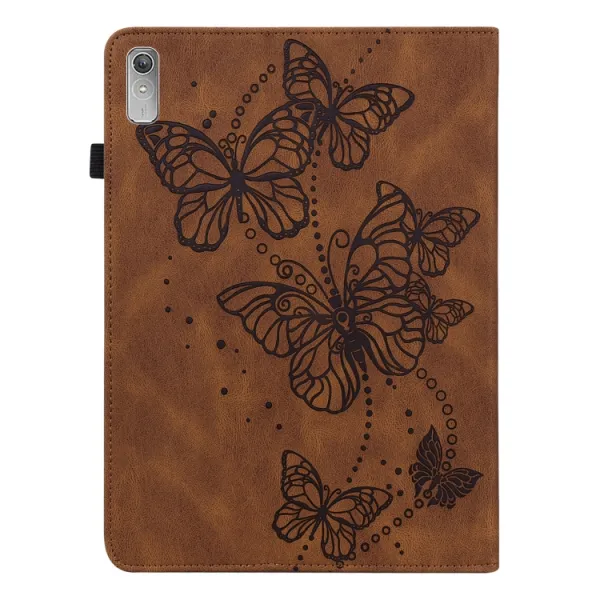 ART BUTTERFLY Zaklápacie puzdro pre Lenovo Tab P11 Gen 2 hnedé