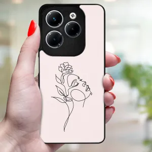 MY ART Ochranný kryt pre Infinix Hot 40 / Hot 40 Pro ROSE GIRL (198)