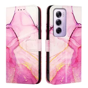 ART MARBLE Peňaženkový kryt pre Oppo Reno12 Pro 5G PINK PURPLE