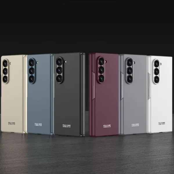 GKK Plastový kryt so sklom pre vonkajší displej Samsung Galaxy Z Fold6 5G strieborný