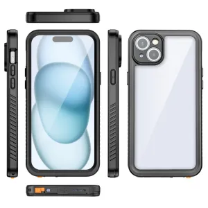 SOLID IP68 Obojstranný kryt pre Apple iPhone 15 Plus čierny
