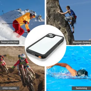 SOLID IP68 Obojstranný kryt pre Apple iPhone 15 Plus čierny