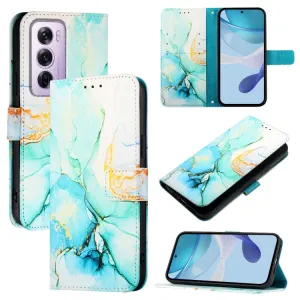 ART MARBLE Peňaženkový kryt pre Oppo Reno12 Pro 5G GREEN