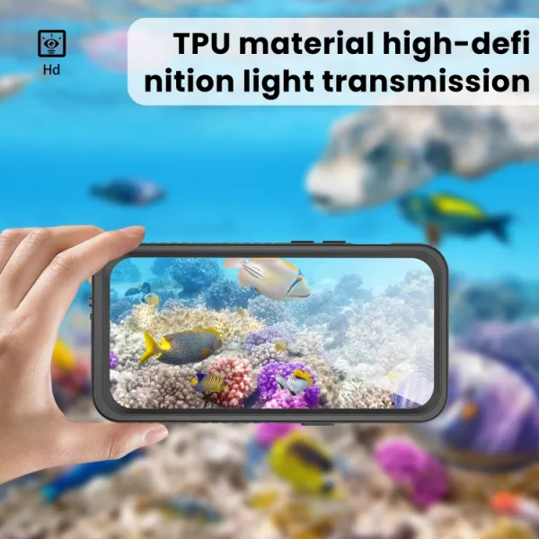 SOLID IP68 Obojstranný kryt pre Apple iPhone 15 čierny