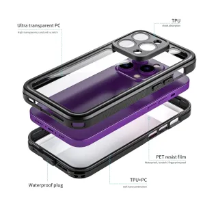 SOLID IP68 Obojstranný kryt pre Apple iPhone 14 Pro čierny