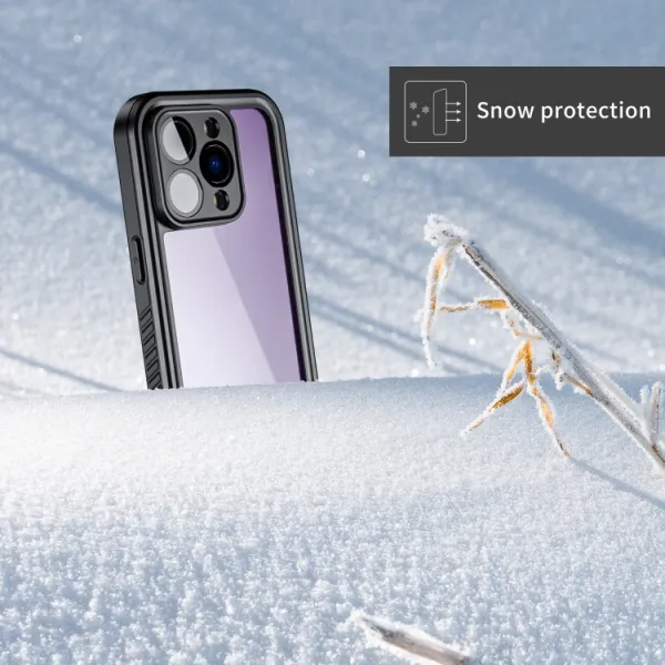 SOLID IP68 Obojstranný kryt pre Apple iPhone 14 Pro čierny