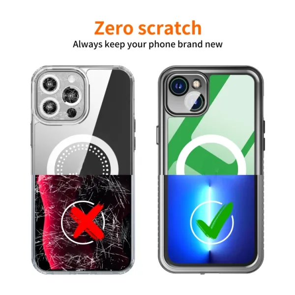 SOLID IP68 Obojstranný kryt pre Apple iPhone 14 Plus čierny