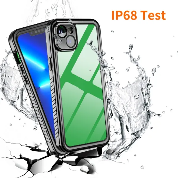 SOLID IP68 Obojstranný kryt pre Apple iPhone 14 Plus čierny