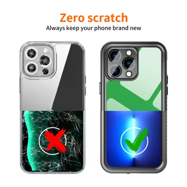 SOLID IP68 Obojstranný kryt pre Apple iPhone 14 Pro Max čierny
