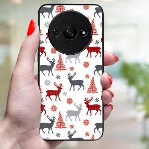 MY ART Kryt s vianočným dizajnom Xiaomi Redmi A3 DEER (068)