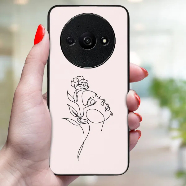 MY ART Ochranný kryt pre Xiaomi Redmi A3 ROSE GIRL (198)