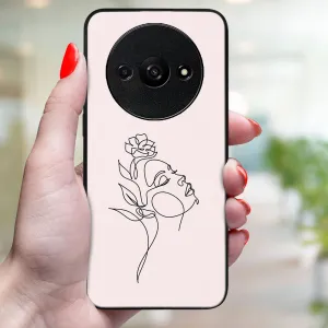 MY ART Ochranný kryt pre Xiaomi Redmi A3 ROSE GIRL (198)