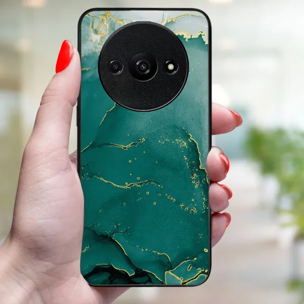 MY ART Ochranný kryt pre Xiaomi Redmi A3 GREEN MARBLE (145)
