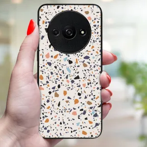 MY ART Ochranný kryt pre Xiaomi Redmi A3 BEIGE TERRAZZO (162)