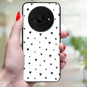 MY ART Ochranný kryt pre Xiaomi Redmi A3 BLACK HEARTS (167)