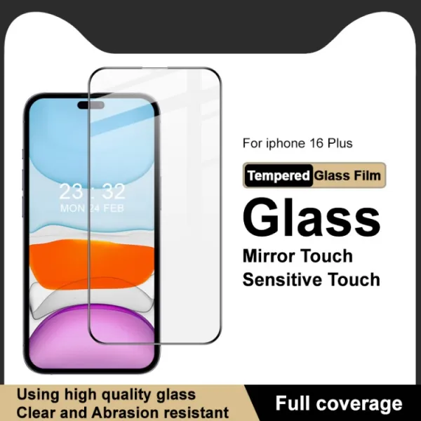IMAK 3D Tvrdené ochranné sklo pre Apple iPhone 16 Plus