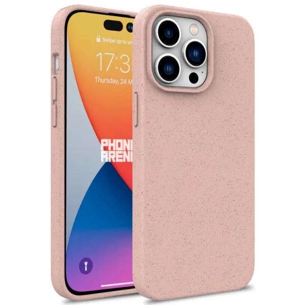 ECO RUBBER Ochranný obal Apple iPhone 16 Pro svetloružový
