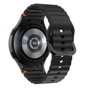 WAVE Silikónový remienok pre Samsung Galaxy Watch 7 (40mm / 44mm) čierny