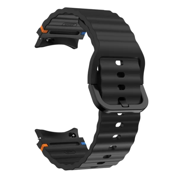 WAVE Silikónový remienok pre Samsung Galaxy Watch 7 (40mm / 44mm) čierny