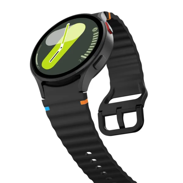 WAVE Silikónový remienok pre Samsung Galaxy Watch 7 (40mm / 44mm) čierny