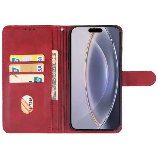 SMOOTH Peňaženkové puzdro pre Apple iPhone 16 Pro červené