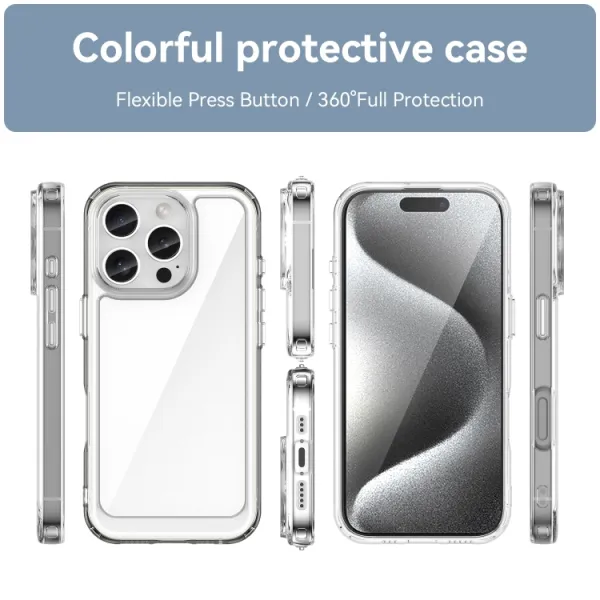 CRYSTAL Ochranný kryt pre Apple iPhone 16 Pro priehľadný