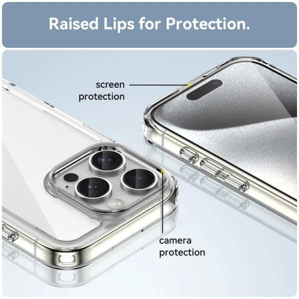 CRYSTAL Ochranný kryt pre Apple iPhone 16 Pro priehľadný