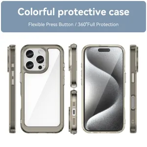 CRYSTAL Ochranný kryt pre Apple iPhone 16 Pro šedý