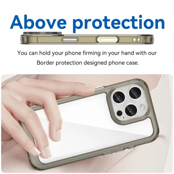 CRYSTAL Ochranný kryt pre Apple iPhone 16 Pro šedý