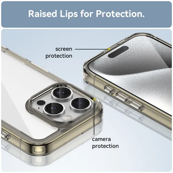 CRYSTAL Ochranný kryt pre Apple iPhone 16 Pro šedý