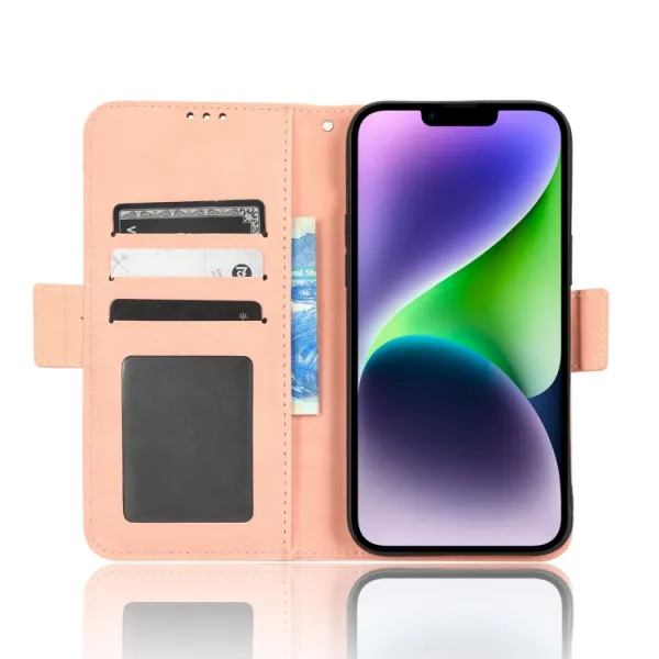 SLOT Peňaženkový obal pre Apple iPhone 16 Pro ružový