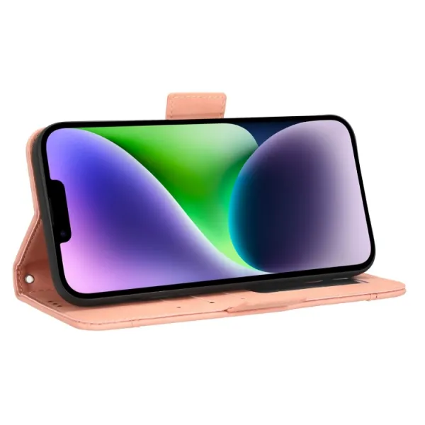 SLOT Peňaženkový obal pre Apple iPhone 16 Pro ružový