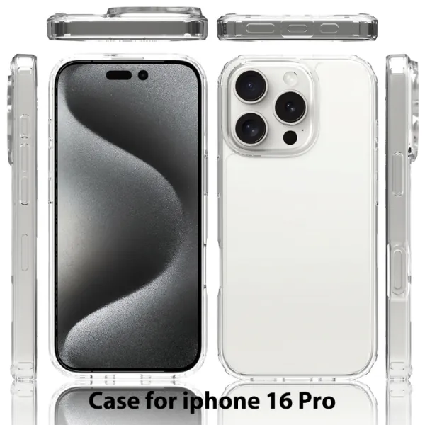 SHOCK Extra odolný kryt Apple iPhone 16 Pro čierny